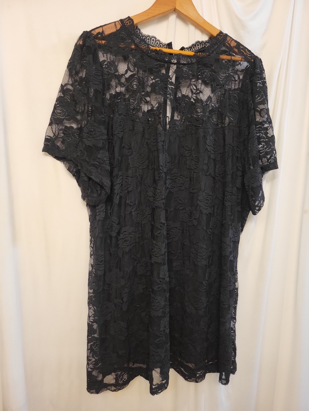 torrid Black Lace Overlay Dress